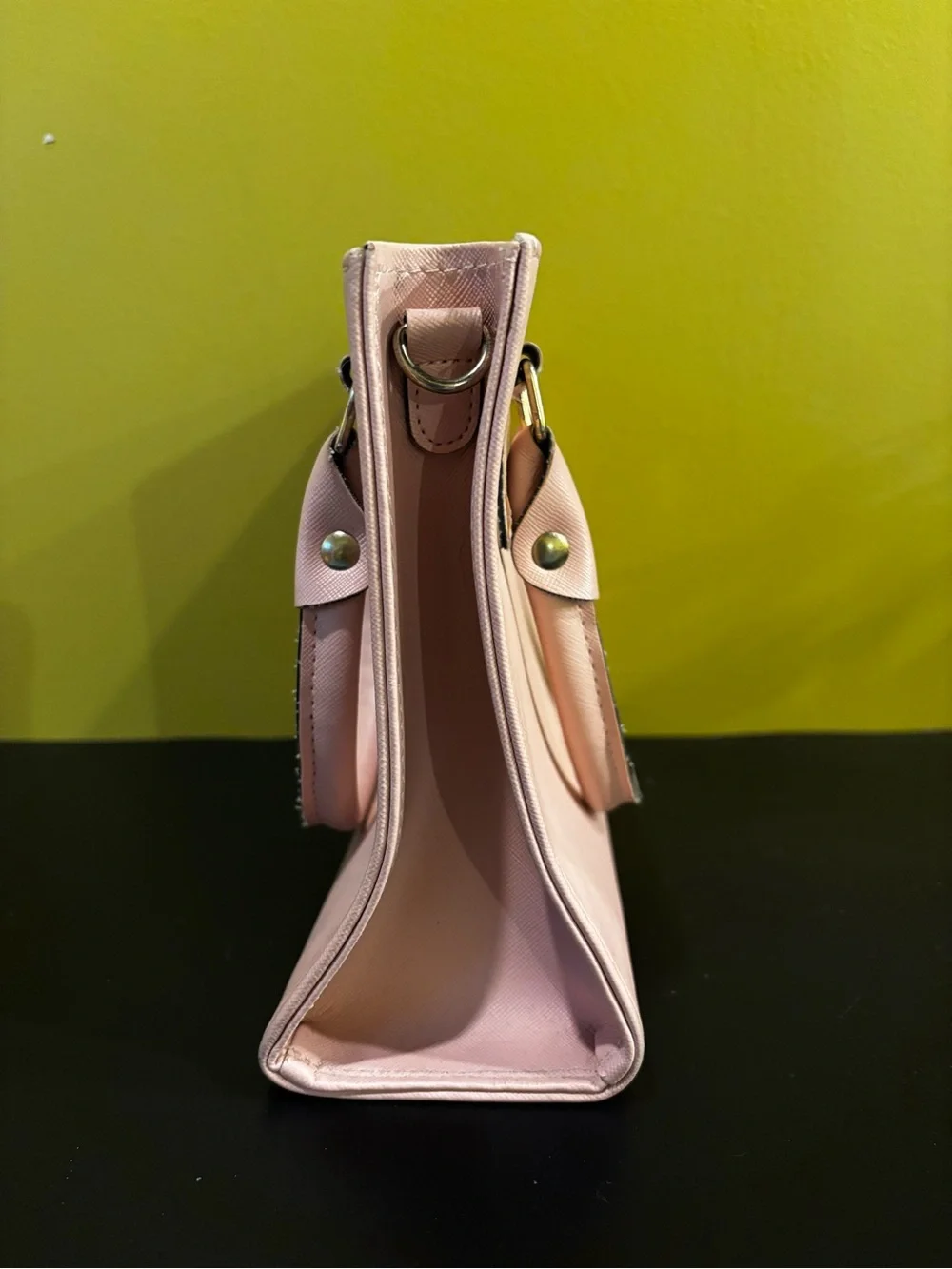 Pale Pink Structured Satchel1222
